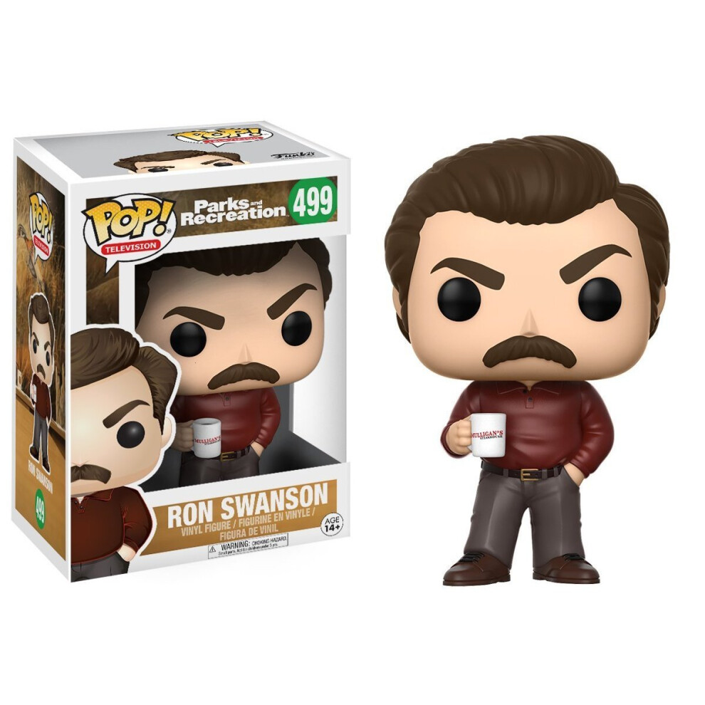 Funko Pop Television: Parks And Recreation - Ron Swanson Figure