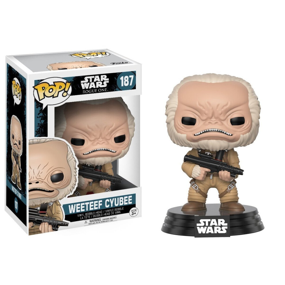 Funko 14874 "Pop Bobble Star Wars Rogue One Weeteef Cyubee " Figure