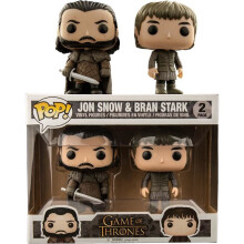 Game of Thrones Jon Snow Bran Stark 2 Pack Pop Vinyl Figure Funko