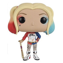 Figurine Pop! DC Comics - Suicide Squad : Harley Quinn - 10 cm - Rot, Blau und Beige