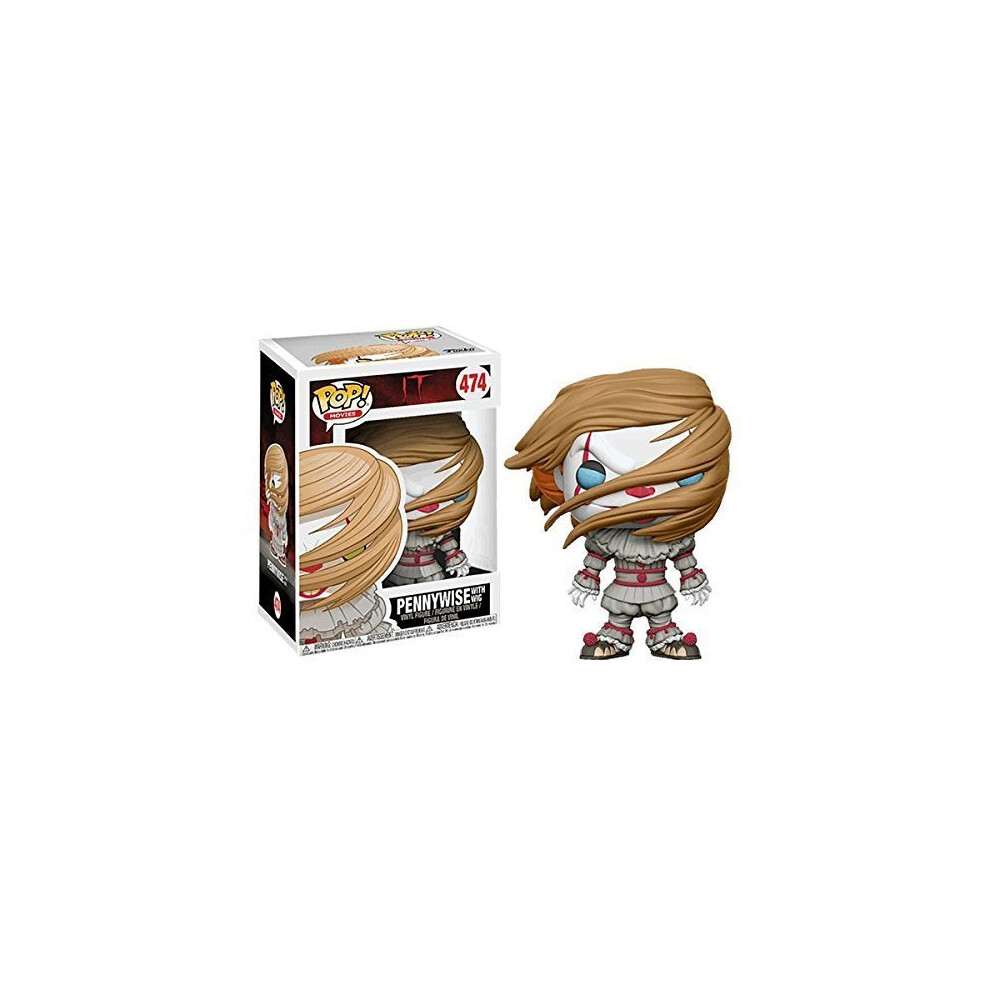 Funko Pop Pennywise With Wig #474 Exclusive IT Movie