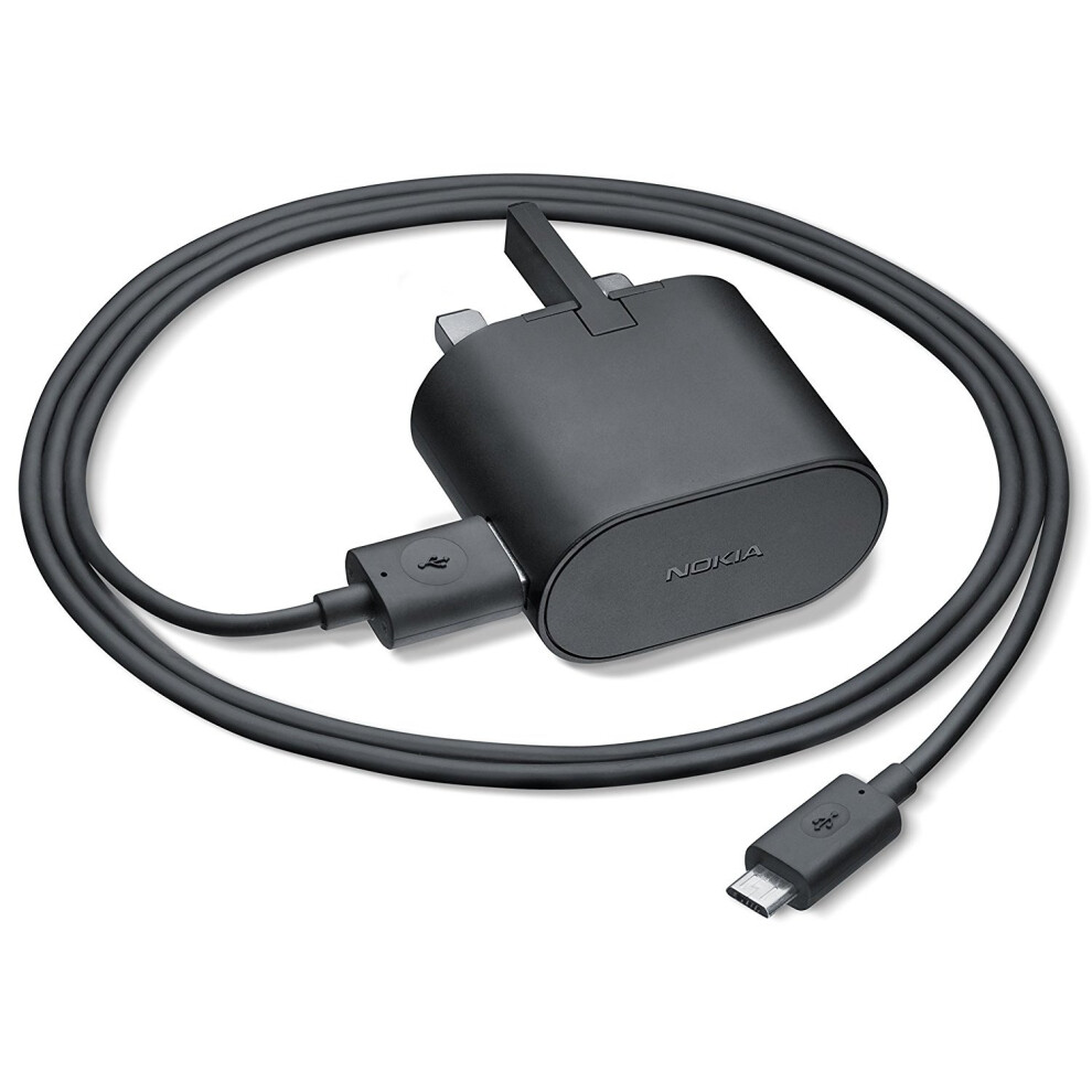 Nokia AC-60X Universal Fast Micro USB Charger 1.5 Amp, Black