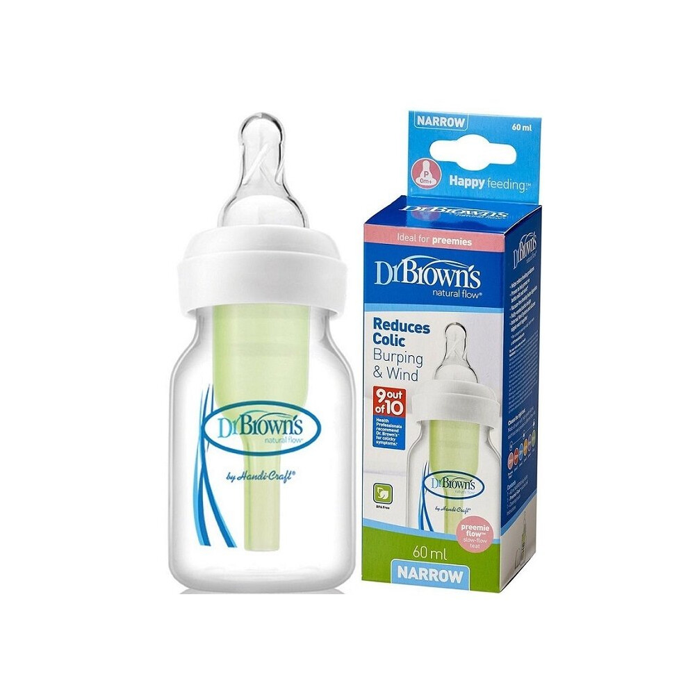 Dr Brown's Natural Flow Narrow Preemie Bottle 60ml