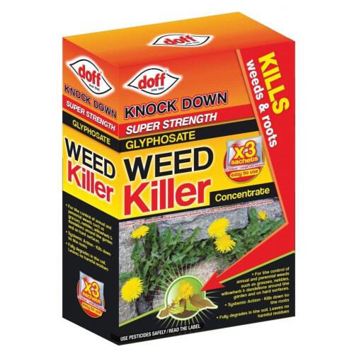 Doff Knock Down Super Strength Weedkiller Concentrate Sachets 100ml