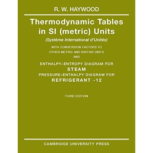 Thermodynamic Tables in Si (Metric) Units