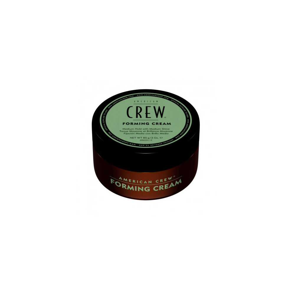 American Crew Forming Cream 85g - Strong Hold Styling Cream for All Hair Types, Pliable, Natural Low Shine, Washes Out Easily