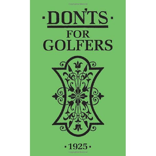 Don'ts for Golfers