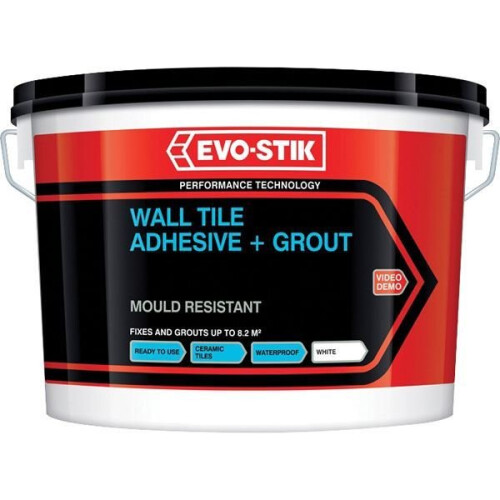 Evo-Stik Wall Tile Adhesive & Grout 500ml - White