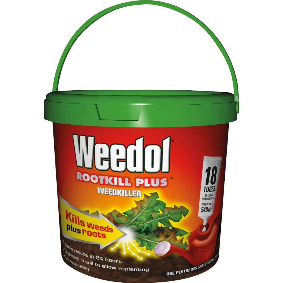 Weedol Rootkill Plus Weedkiller Tubes Tub (Pack of 18)