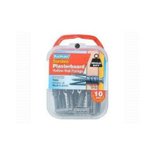 Plasplugs CF104 Standard Plasterboard Hollow Wall Fixings 7MM (Pack of 10)