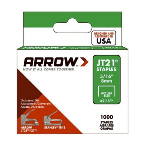 Arrow Καρφιά βέλους Jt21 5/16in - 8mm (κουτί 1000)