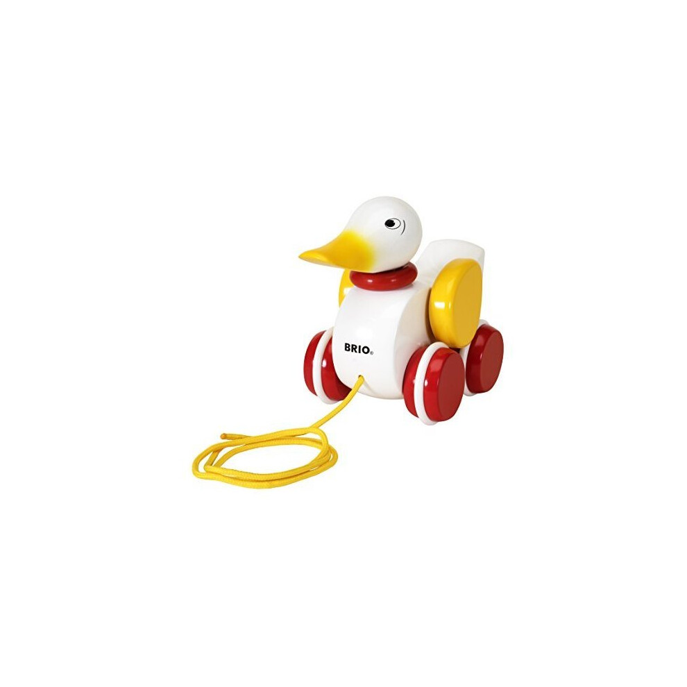 BRIO Pull-along Duck - White