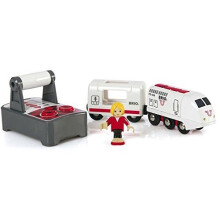 BRIO World Radio-Controlled Traveller Train - Acessório de som e luz de madeira - Ravensburger - Misto - A partir de 3 anos