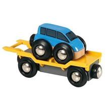 BRIO World 33577 - Prepravnk do auta - 2dln sada drevench vlcku | Zapalovac detsk predstavivosti | Certifikace FSC | Ideln pro deti od 3 let