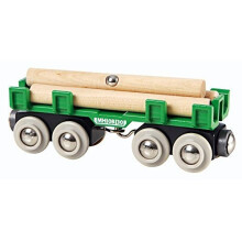 Brio World Wagon puinen kuljetin - Magneettinen lisävaruste puiselle junaradalle - Ravensburger - Sekoitettu 3-vuotiaasta alkaen - 33696