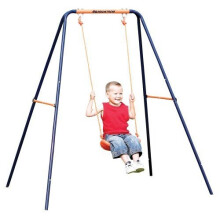 Hedstrom Single Swing - Durable Steel Frame, Chunky Seat, Ground Pegs, 3-10 Years (M08655-02/00-DIS)