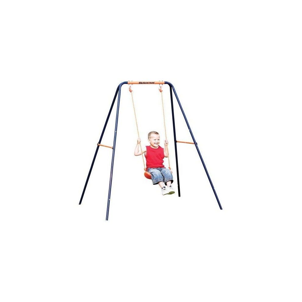 Hedstrom Single Swing - Durable Steel Frame, Chunky Seat, Ground Pegs, 3-10 Years (M08655-02/00-DIS)