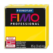 Muovailuvaha - Fimo - Ammattikäyttöön - Puhtaan keltainen - 85 g - Kovettuu uunissa 30 minuutissa