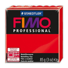 Muovailuvaha - FIMO - Ammattilaiskoko - Puhdas punainen - 85 g - Kovettuu uunissa 30 minuutissa