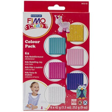 Fimo - Fimo Kids -sarja 6 väriä tytöille 8032.02