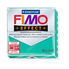Pasta di modellazione in polimero - Fimo - FimoEffect Traslucido - Verde eterno - 56g - Non tossico