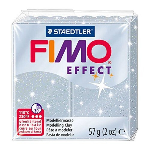 Staedtler Staedtler - Fimo effect 57g, Glitter Silver