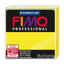 Sculptuurimassa - Fimo Professional - Sitruuna keltainen - 85 g - Kovettuu uunissa - Ihanteellinen koruille