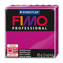 Modelliermasse - Fimo Professional - Reines Magenta - 85 g - Ofenhärtend - Feine und präzise Modelle
