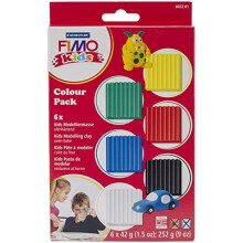 Muovailuvaha - FIMO - Lapset - 6 palan setti - Kovettuu uunissa - Monivärinen - 8 vuotta ja yli