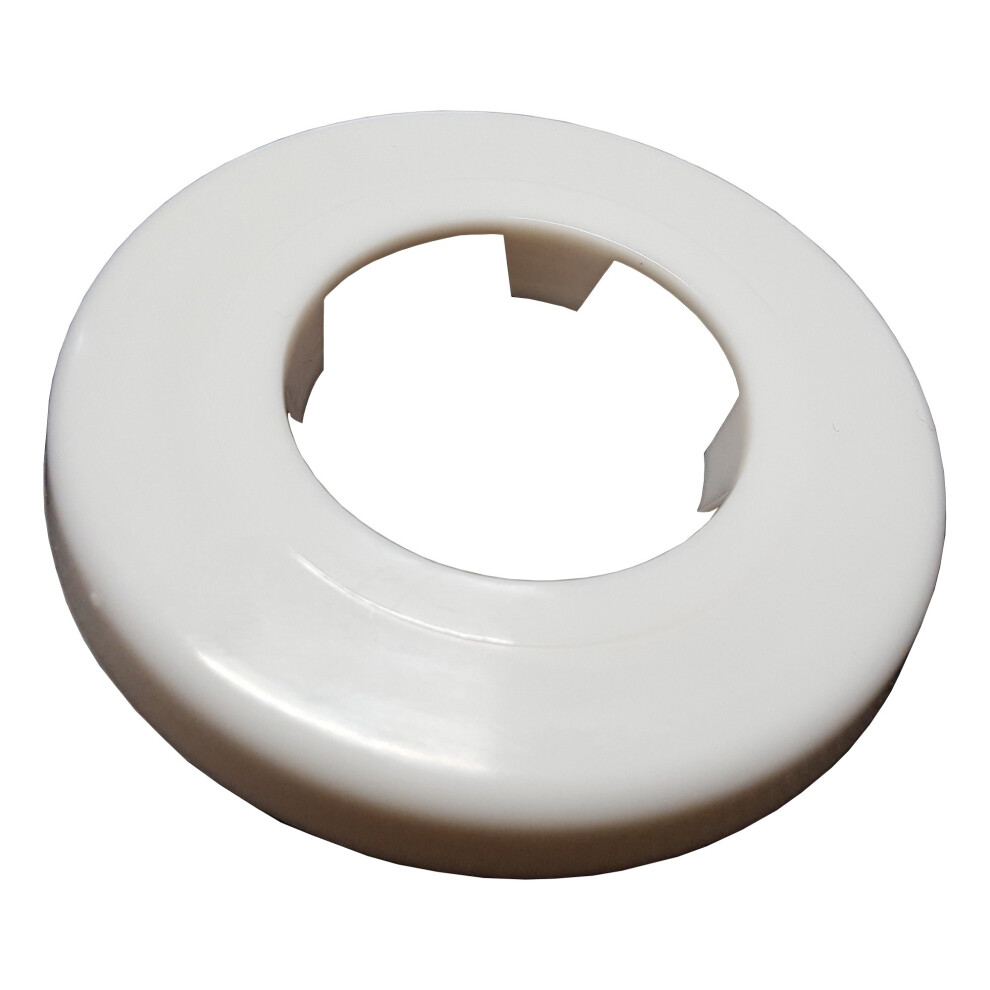 White Rosette Collar Rose Cover For Pipe Holes Gaps Hiding 40Mm Diameter 642896613065