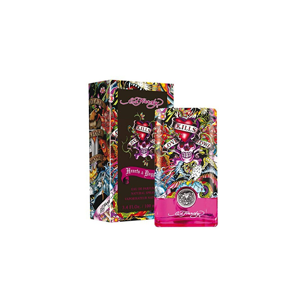 Christian Audigier Red/Orange Ed Hardy Hearts & Daggers Eau De Parfum Spray 100Ml