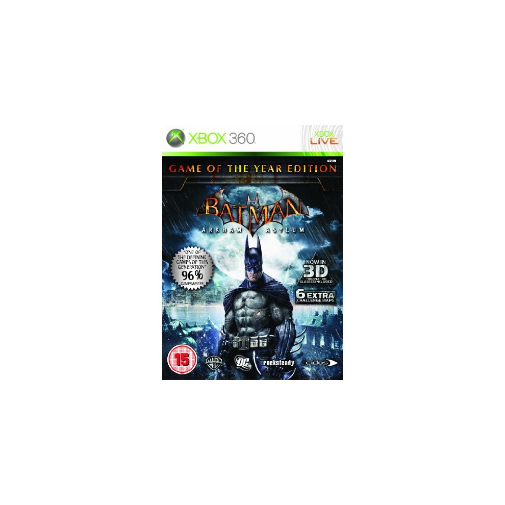 Batman: Arkham Asylum - Game Of The Year (Xbox 360) 5021290040595