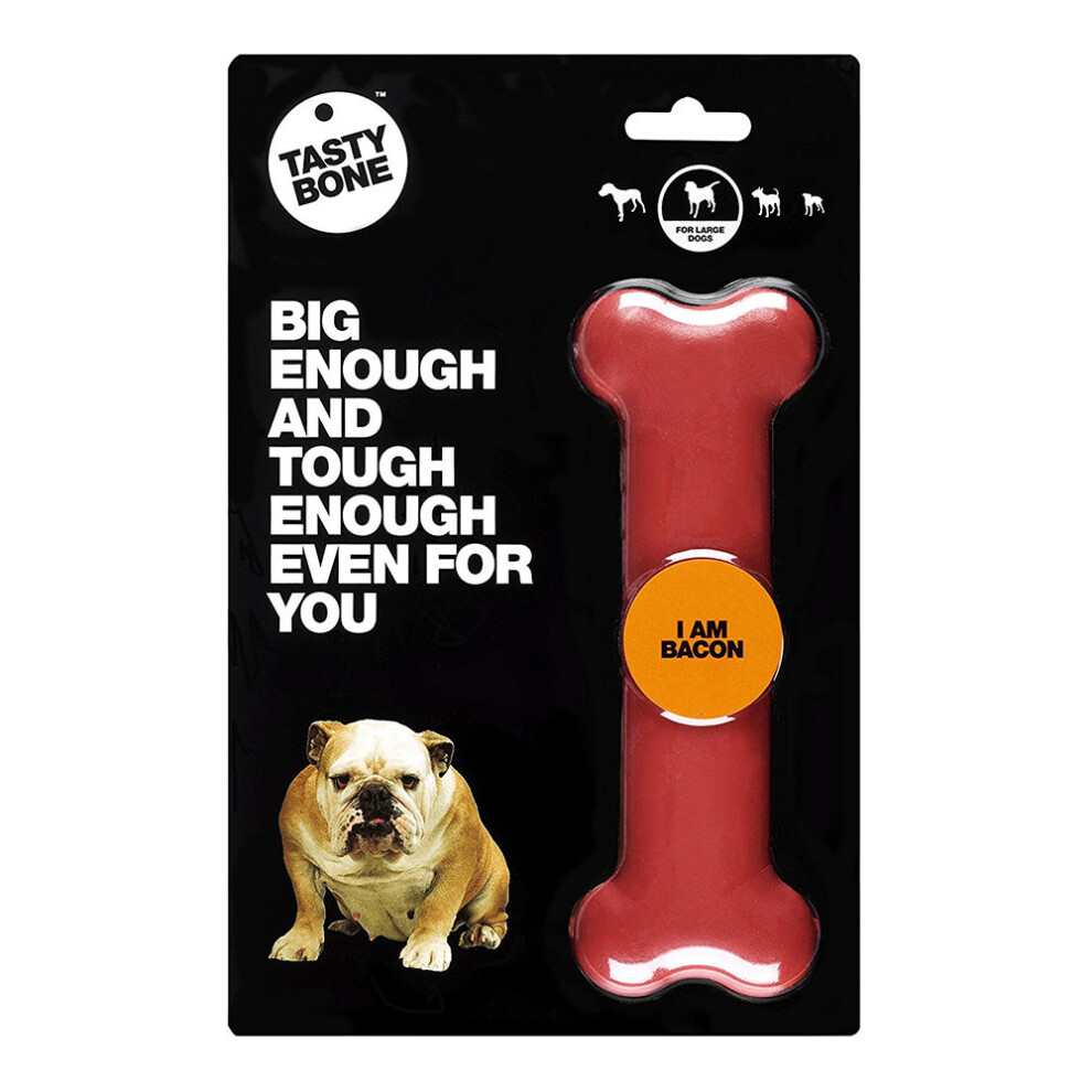 (Bacon, Large) Tastybone Nylon Dog Chew Bone