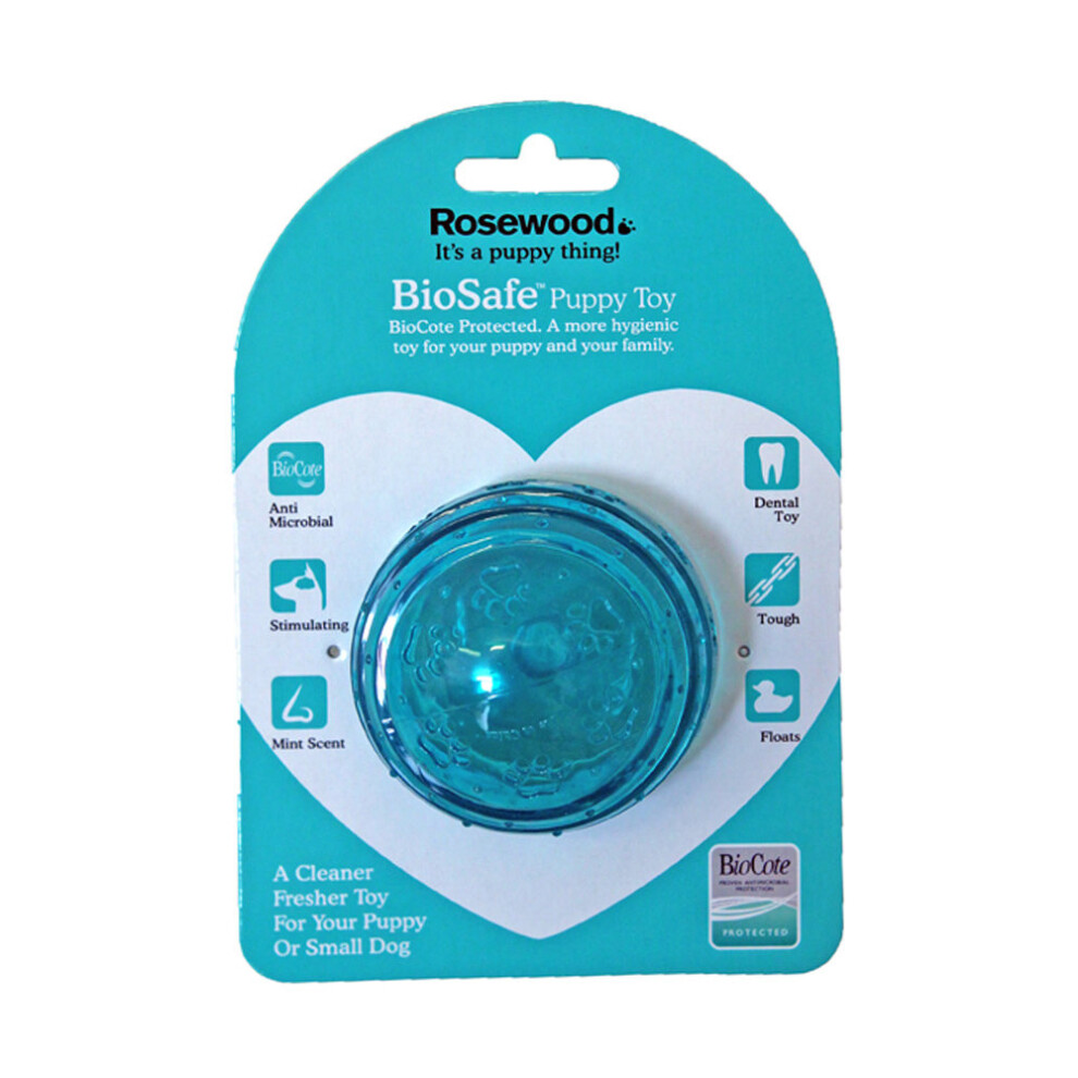 (Ball, Blue) Rosewood Biosafe Puppy Dog Toys