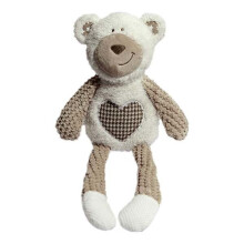 Rosewood Chubleez Benjamin Bear Dog Toy - Plush Squeaker, 40cm x 12cm (39149)