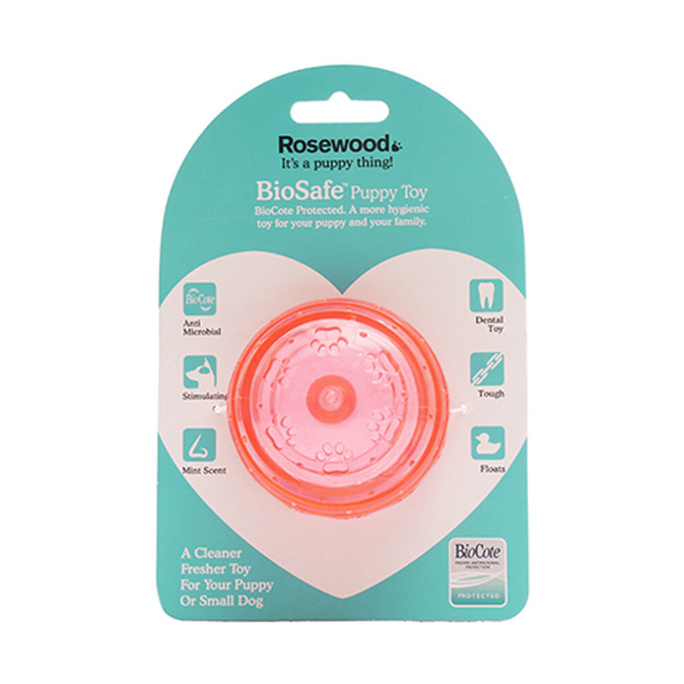 (Ball, Pink) Rosewood Biosafe Puppy Dog Toys