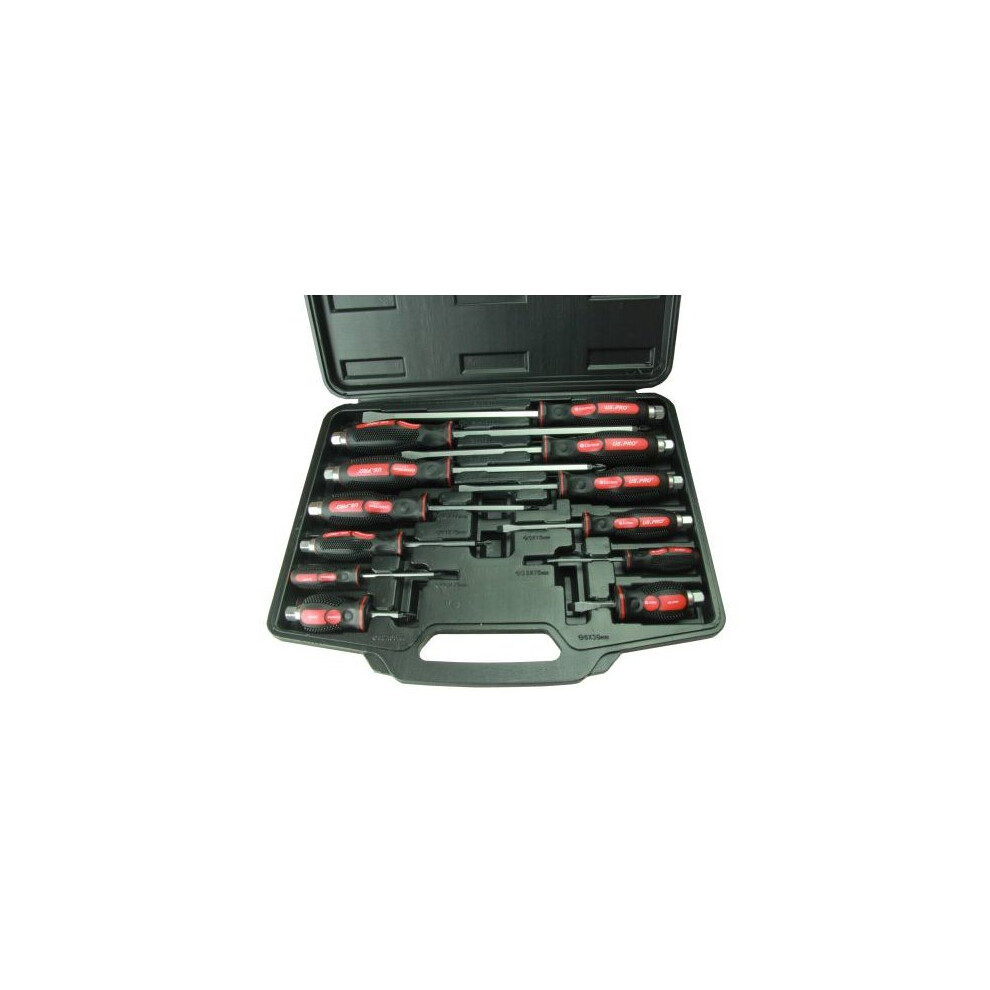 Us Pro 12Pc Go-Through Screwdrivers Set B1503