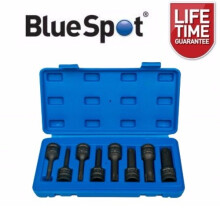 BlueSpot 8 Piece 1/2" Dr Impact Torx Bit Sockets T30 to T80 Star Keys