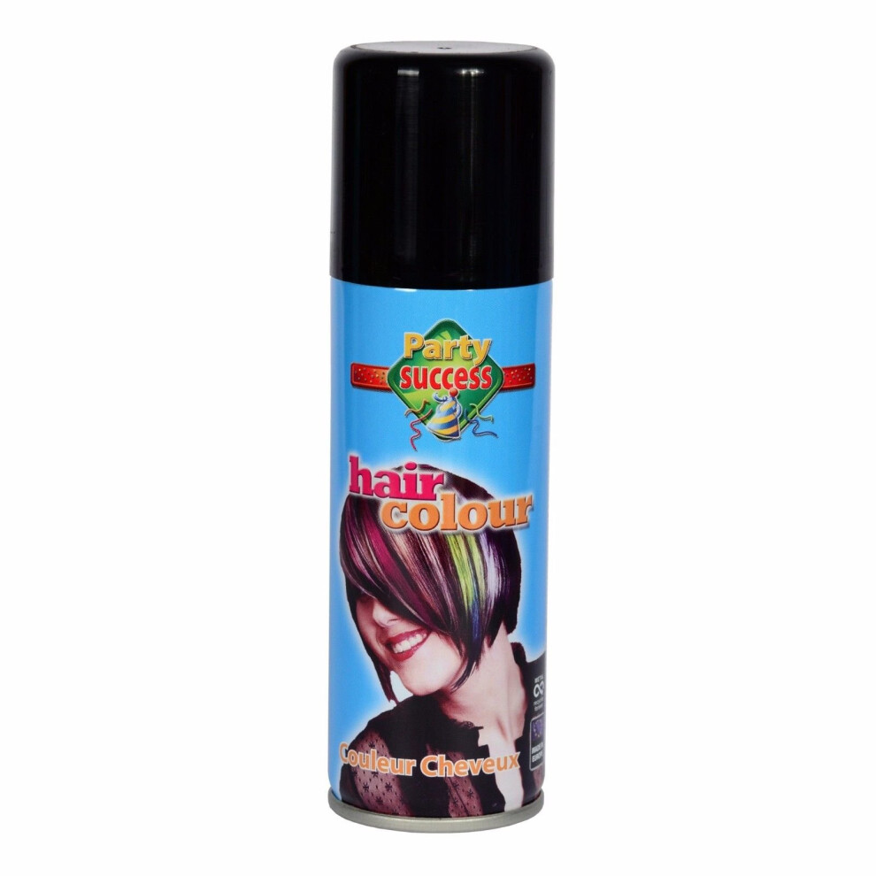 (Black) Wash Out Temporary Coloured Hair Sprays 125ml