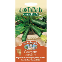 Mr Fothergills - Pictorial Packet - Vegetable - Courgette Midnight F1 - 10 Seeds