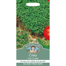 Mr Fothergills - Pictorial Packet - Salad - Cress Fine Curled 4000 Seeds