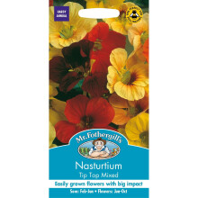 Mr Fothergills - Pictorial Packet - Flower - Nasturtium Tip Top Mixed - 25 Seeds