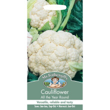 Mr Fothergills - Pictorial Packet - Vegetable - Cauliflower All Year Round - 200 Seeds