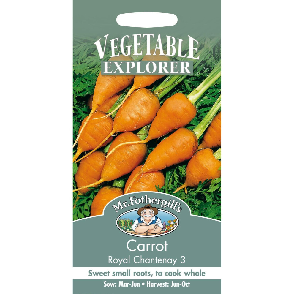 Mr Fothergills - Pictorial Packet - Vegetable - Carrot Royal Chantenay 3 - 1000 Seeds