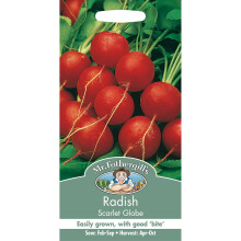 Mr Fothergills - Pictorial Packet - Vegetable - Radish Scarlet Globe - 1000 Seeds