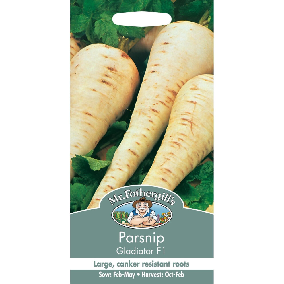 Mr Fothergill's - Pictorial Packet - Vegetable - Parsnip Gladiator - 200 Seeds
