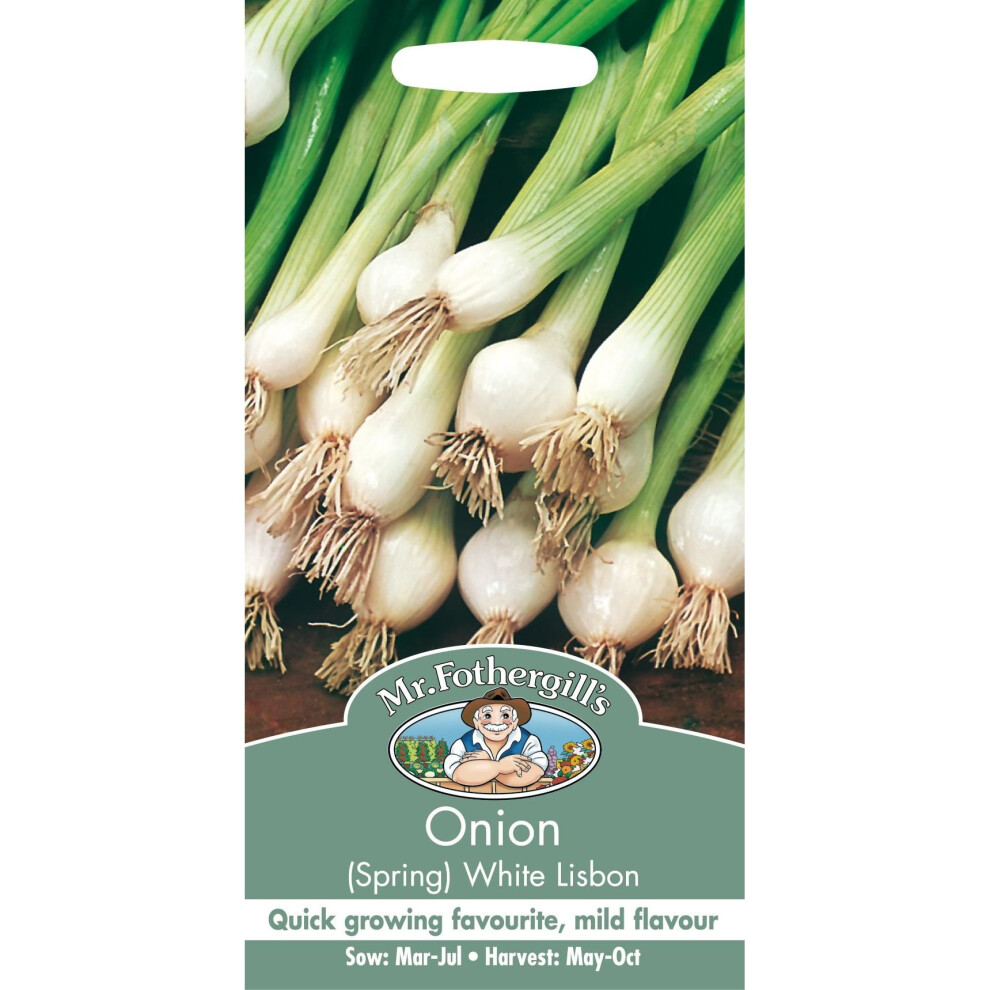 Mr Fothergill's - Pictorial Packet - Vegetable - Spring Onion White Lisbon - 650 Seeds