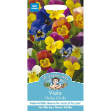 Mr Fothergills - Pictorial Packet - Flower - Viola Chicky Chicks - 35 Seeds