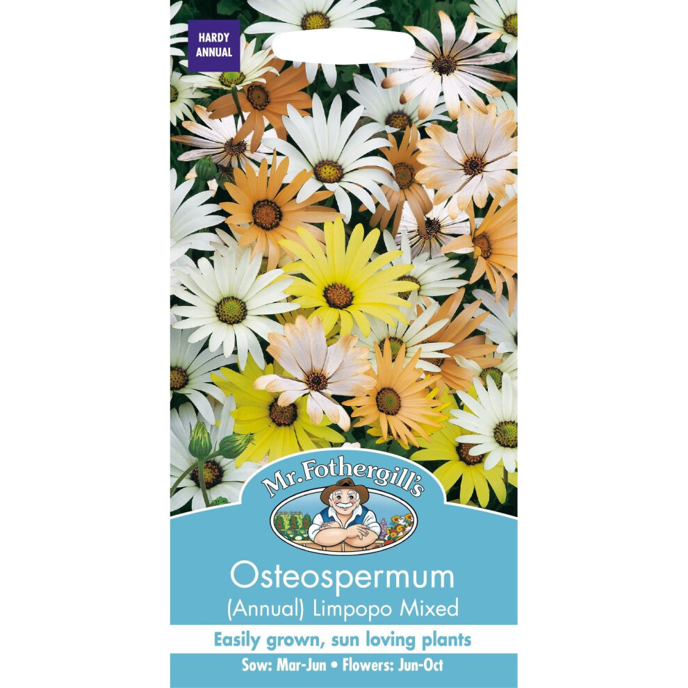 Mr Fothergill's - Pictorial Packet - Flower - Osteospermum - Limpopo Mixed - 150 Seeds