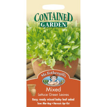 Mr Fothergills - Pictorial Packet - Vegetable - Mixed Lettuce Green Leaves - 1000 Seed